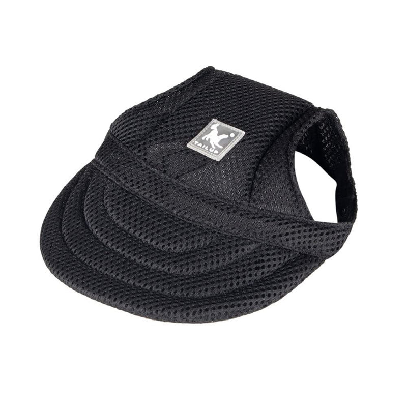 leconpet Mesh Baseball Pet Caps with Ear Holes Adjustable Comfortable Dog Hats for Small Medium and Large Dogs Cat Cap Black - BeesActive Australia