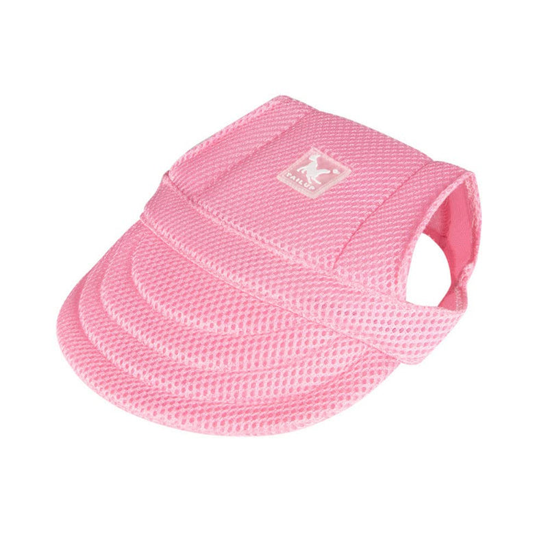 leconpet Mesh Baseball Pet Caps with Ear Holes Adjustable Comfortable Dog Hats for Small Medium and Large Dogs Cat Cap Pink - BeesActive Australia