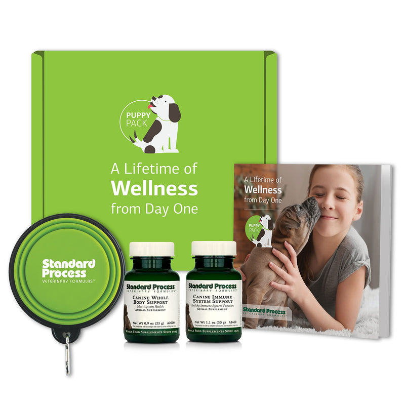 Standard Process - Puppy Pack - New Pet Supplement Kit Includes Canine Whole Body Support and Canine Immune System Support - BeesActive Australia