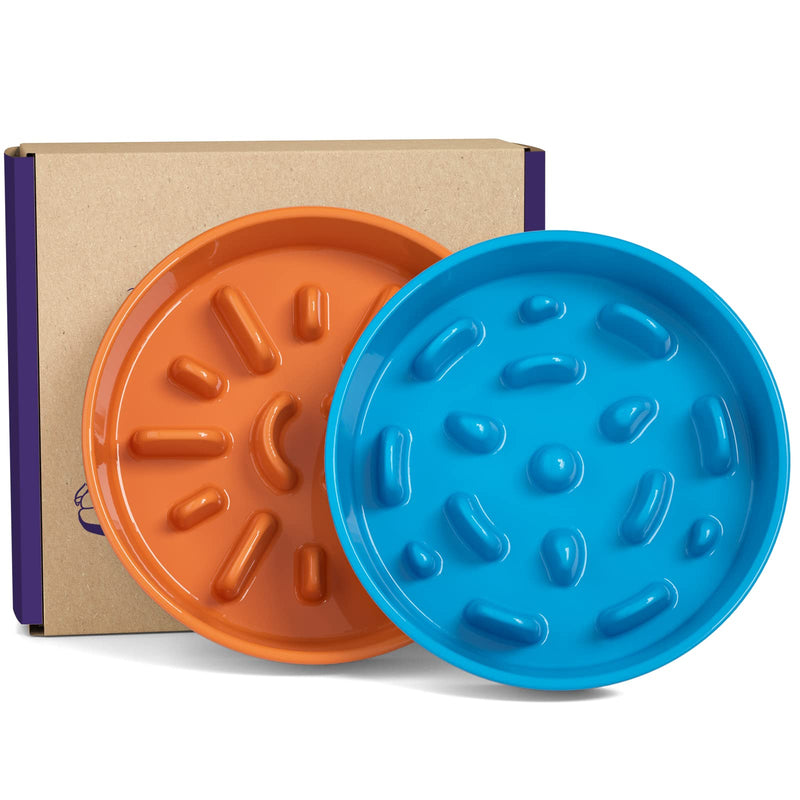 LE TAUCI Dog Bowl Slow Feeder Ceramic, 1.5 Cups Slow Feeding Dog Bowl Small Medium Breed, Puppy Slow Feeder Bow for Fast Eaters, Dog Dishes to Slow Down Eating, Puzzle Dog Food Bow - BeesActive Australia