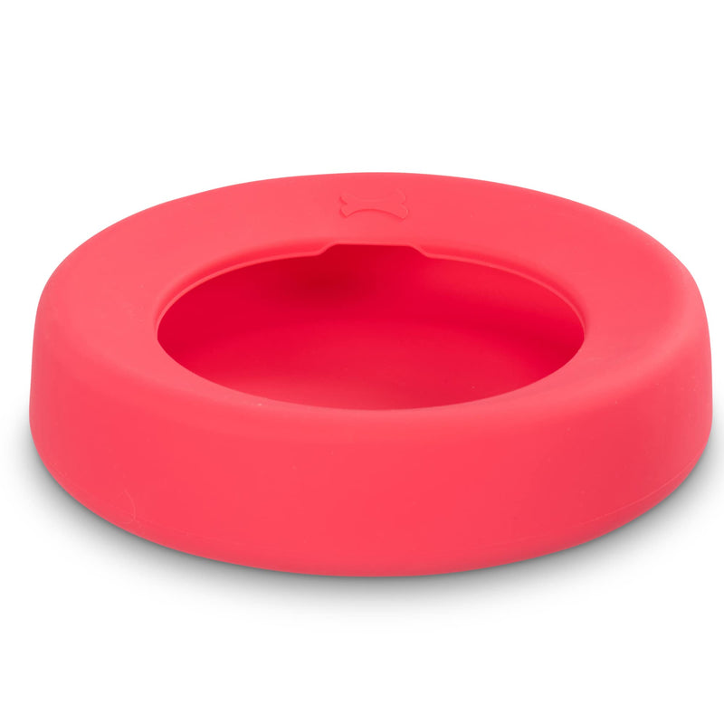 Messy Mutts Silicone Non-Spill Bowl | Dog or Cat Travel Necessity | Splash Less Food/Water Bowl for Pets | Slobber Stopper Water Bowl | 5.25 Cups (Watermelon) - BeesActive Australia