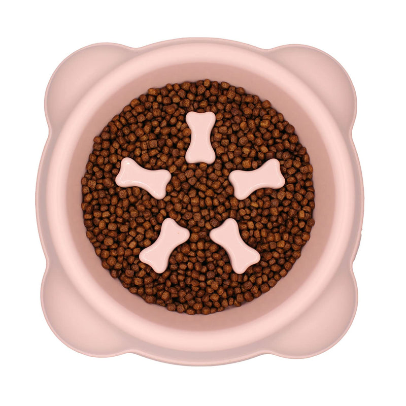 Slow Feeder Dog Bowls,Non Slip Maze Puzzle Dog Bowl Interactive Bloat Stop Dog Bowl Preventing Choking Healthy Dog Bowl for Small Medium Dogs & Dry, Wet Foods Pink - BeesActive Australia