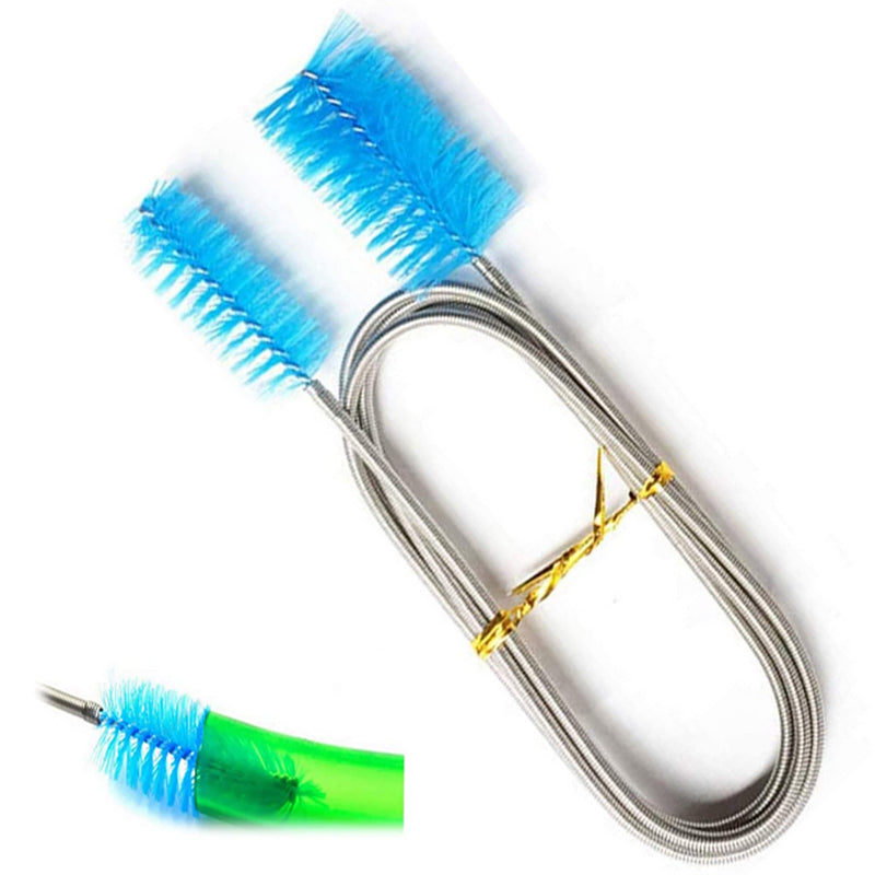 ZLMC Aquarium Filter Brush Long Brush Flexible Double Ended Bristles for Fish Tank or Home Kitchen - BeesActive Australia