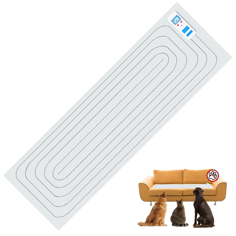 petnais Scat Mat Electronic Indoor Pet Training Mat for Dogs & Cats, Keep Pets Away from Sofa, Sofa, Counter, 3 Training Modes Shockproof Mat 60" X12" Blue - BeesActive Australia
