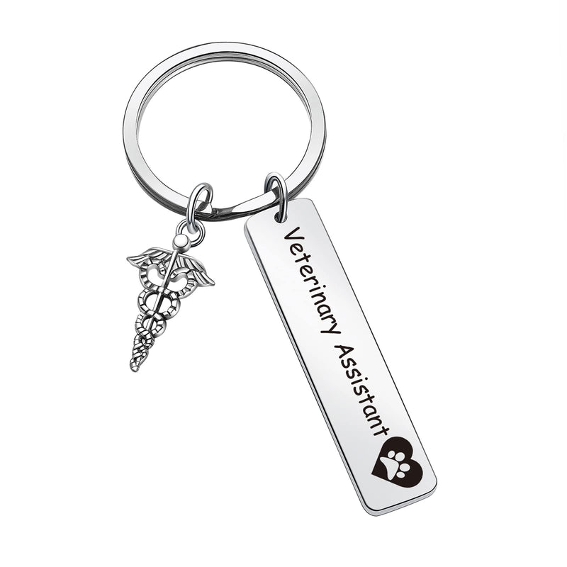 ZQEOU VET Keyring Veterinarian Assistant Keychain For Coworker Gift VET Tech Keychain Veterinarian Assistant Thank You Gift 1 Standard - BeesActive Australia