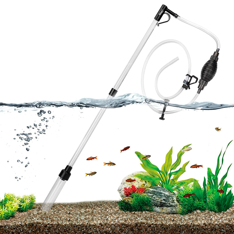 hygger Gravel Vacuum for Aquarium, Aquarium Siphon Vacuum Cleaner for Fish Tank Gravel and Sand Cleaning, Remove Dirt, Water Change, Aquarium Gravel Cleaner with Adjustable Water Flow Medium - BeesActive Australia