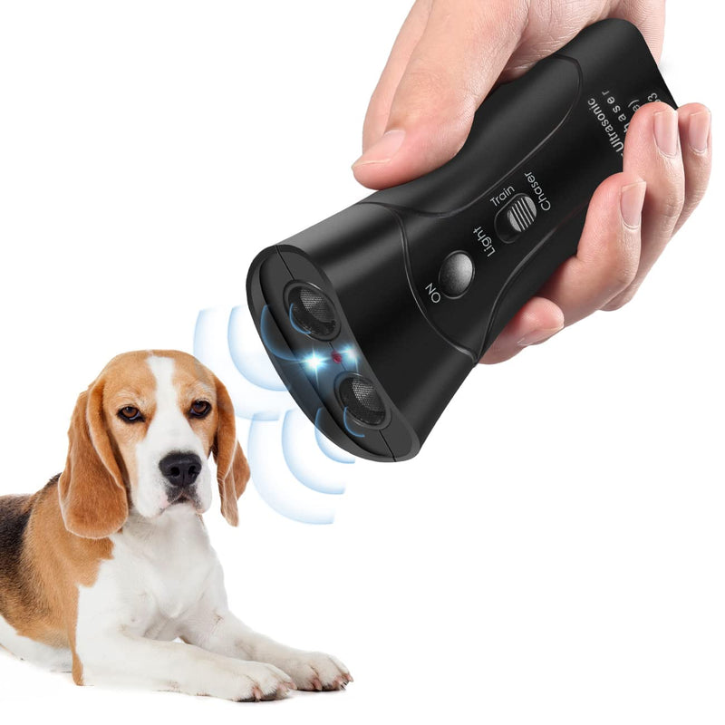Anti Barking Device, Ultrasonic Dog Bark Deterrent with LED Lights, Dual Sensor Dog Barking Deterrent Dog Barking Control Devices Dog Training Safe for All Dogs of All Ages & Breeds, 33Ft Range Black1 - BeesActive Australia