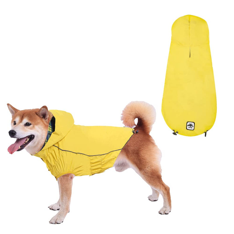 Waterproof Raincoat, Waterproof Dog Raincoat with Reflective Strip, Dog Zip Raincoat with Reflective Buttons, Waterproof Dog Raincoat Jacket for Size XS to XXXL Available Yellow Red Navy Blue - BeesActive Australia