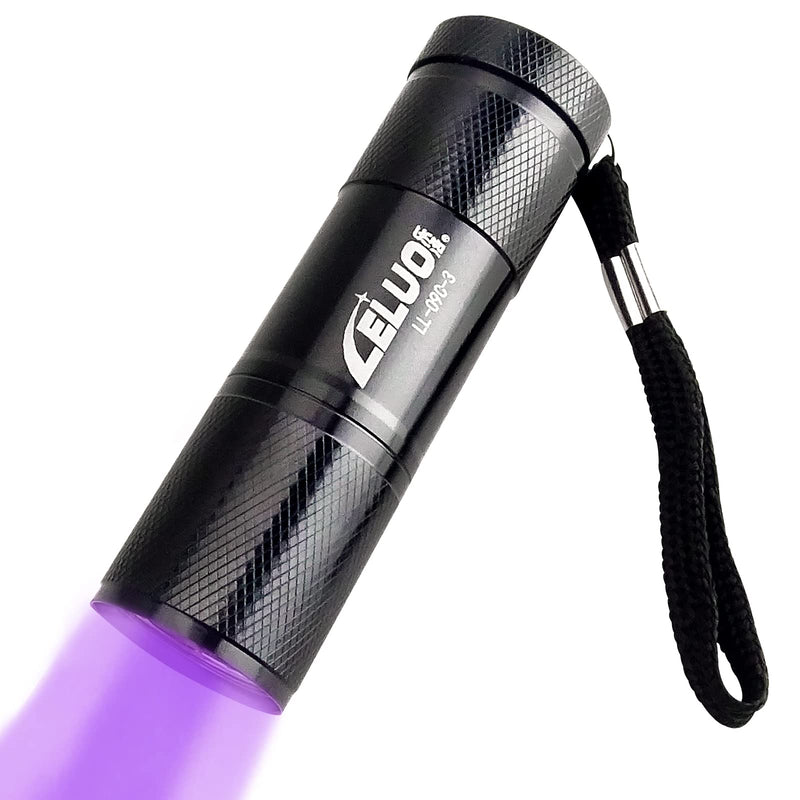 LELUOHQ Black UV Handheld Flashlights,9 LED Mini Light 395nm,Portable Pet Stain Detector for Pet Urine,Bed Bugs - BeesActive Australia