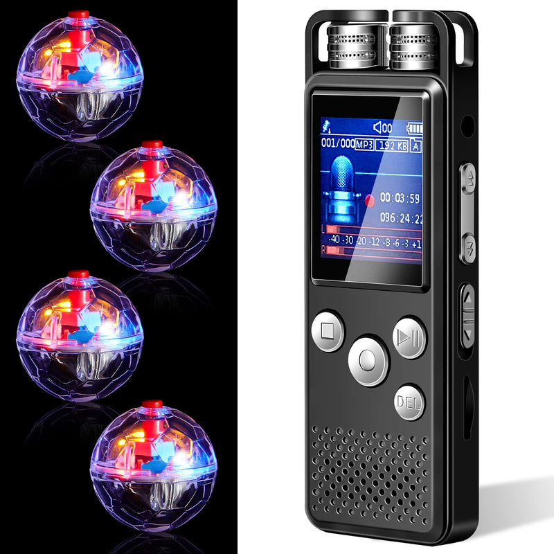 5 Pieces Ghost Hunting Kit Includes Digital Voice Recorders with 4 LED Cat Balls Motion Activated Cat Ball Toy Voice Activated Recorder with Playback for Pet Cat Dog Animals Interactive Activity - BeesActive Australia