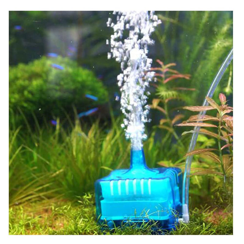 FRIRODSAY Fish Tank Filter Aquarium Sponge Filter Quiet Small for 1-20 Gallon Aquariums Detachable with Activated Carbon and Air Stone Blue Filter - BeesActive Australia