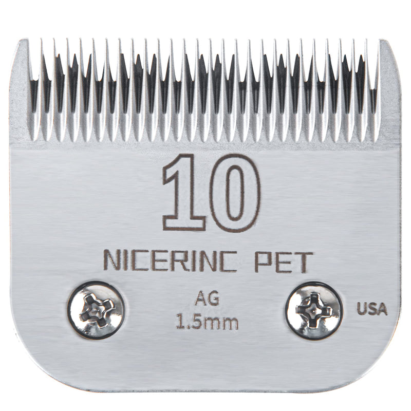 Detachable Pet Clipper Blades Compatible with Most Oster A5&Wahl KM Series Clippers, Dog Clippers for Grooming, Andis Clippers #10:1/16"(1.5mm) - BeesActive Australia