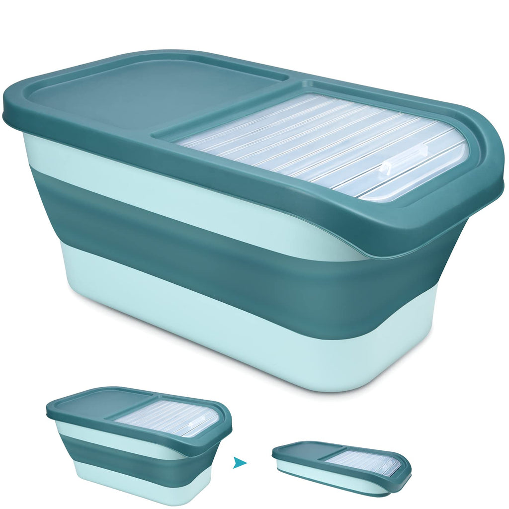 Collapsible Food Storage Containers for Dog and Cat, Airtight Kitchen Rice Storage with Lids for Grain, Cereal, Dog Food, Cat Food, Coffee, Flour, Pet Food Storage Container - BeesActive Australia