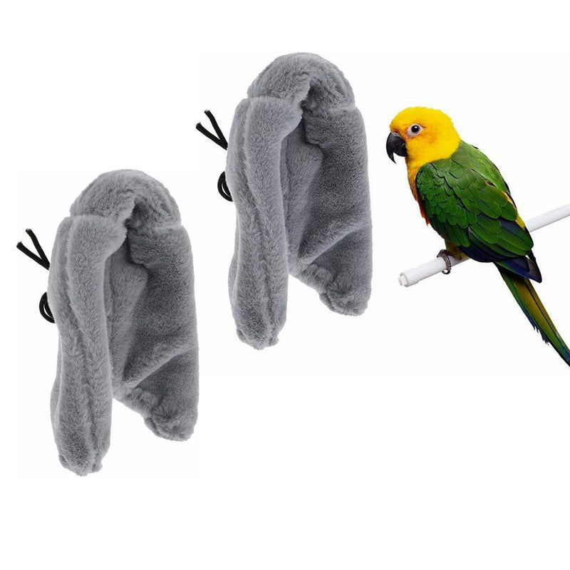 ISMARTEN 2 Pieces Comfort Corner Fleece Bird Blanket, Cuddle Nest Hanging Toy for Bird Cage, Warm Bird Shelter Bed for Small and Medium Parrots, Cockatiel Pigeon and Lovebirds - BeesActive Australia