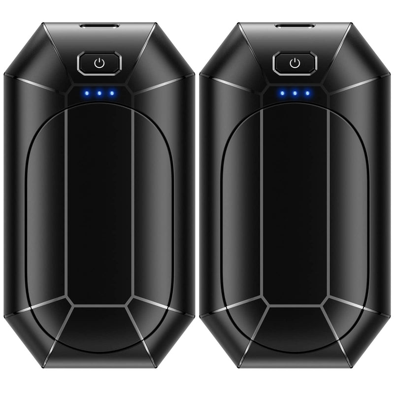 Hand Warmers Rechargeable, Dnaleao 2 Pack 4000mAh Electric Portable Pocket Heater, Heat Therapy Great for Outdoors, Hunting, Golf, Camping, Warm Gifts Black - BeesActive Australia