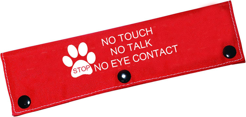 Funny Dog Leash Sleeve No Touch No Talk No Eye Contact Dog Leash Wrap Wrap Alert Hanging ID Patch Tag Pet Birthday Gift Eye Contact-Sleeve - BeesActive Australia