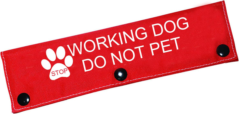 Funny Dog Leash Sleeve Working Dog Do Not Pet Dog Leash Wrap Wrap Alert Hanging ID Patch Tag Pet Birthday Gift Working Not Pet-Sleeve - BeesActive Australia