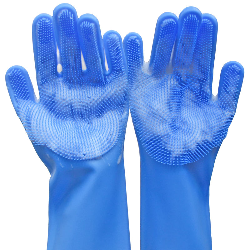 Pet Grooming Gloves, Yintoper Dog Bathing Gloves with High-Density Teeth, Heat Resistant Silicone Cat Washing Shampoo Gloves, Bathing and Massaging for Dogs and Cats - BeesActive Australia