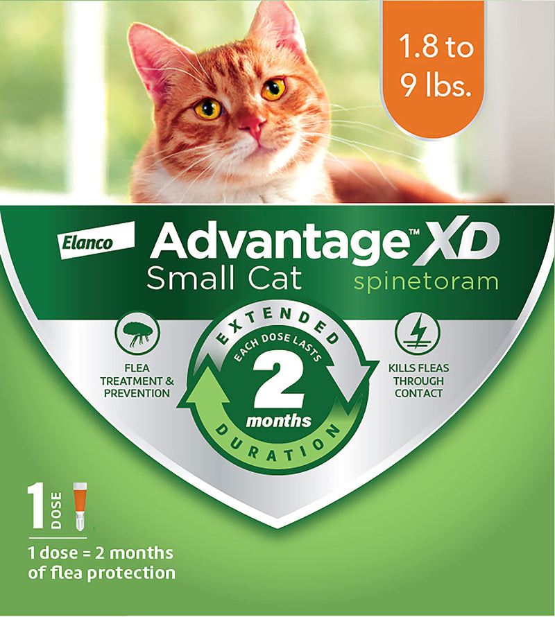 Advantage XD Long-Lasting Flea Prevention & Treatment for Small Cats (1.8-9 lbs) 1 Pack - BeesActive Australia