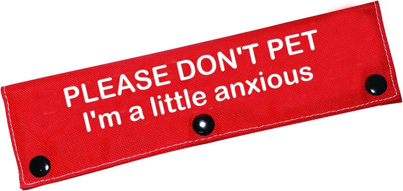 Funny Dog Leash Sleeve Please Don't Pet I'm a Little Anxious Pet Leash Wrap Wrap Alert Hanging ID Patch Tag Little Anxious-Sleeve - BeesActive Australia