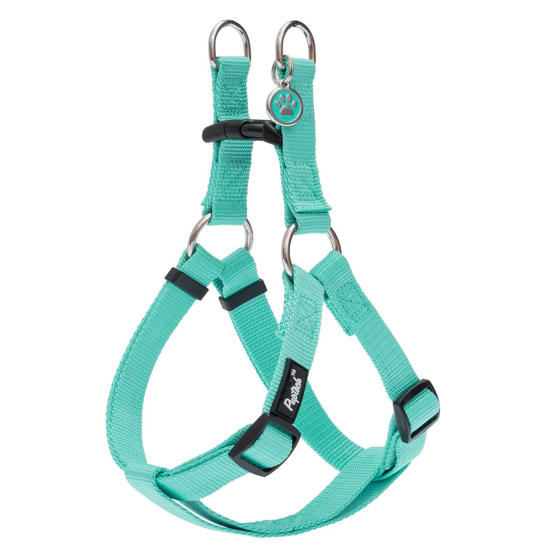 PUPTECK No Pull Dog Harness Soft Adjustable Basic Nylon Step in Puppy Vest Outdoor Walking with ID Tag Small Light Green - BeesActive Australia