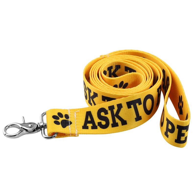 PWHAOO Dot Not Pet/Do Not Touch Me/Ask to Pet Nervous Dog Lead Shy Rescue Dog Gift Nervous Shy Dog Gift Ask To Pet Leash - BeesActive Australia