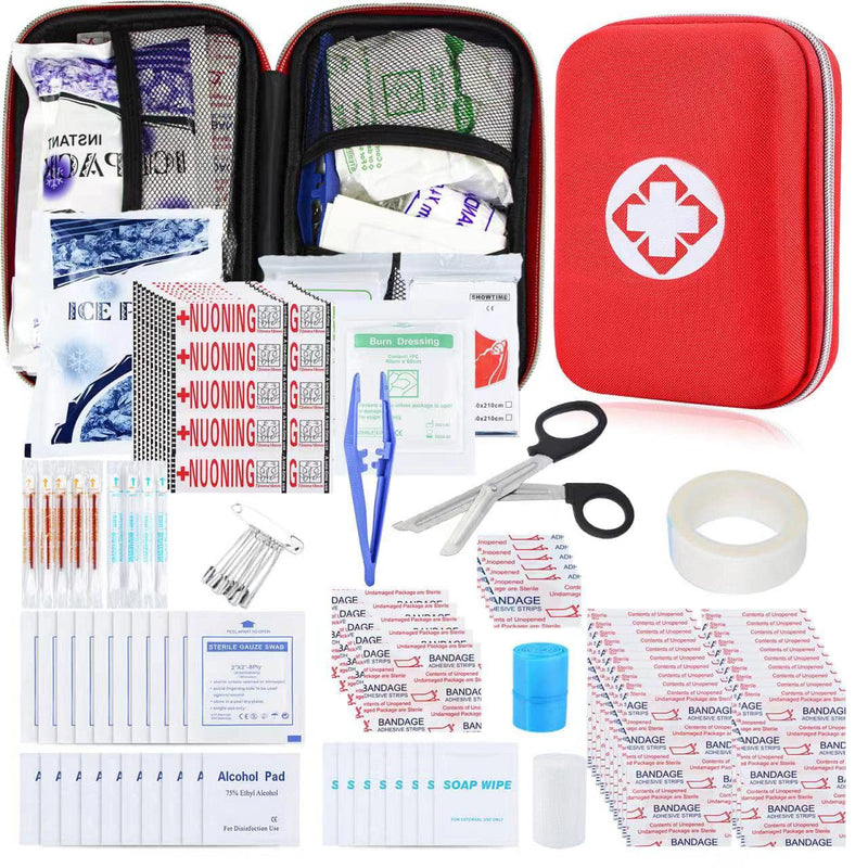 276PCS Personal First Aid Kit for Car Emergency Supplies Mini Compact Bag for Backpack, Basic Camping Essentials Survival Kit for Hiking Travel AMORNING - BeesActive Australia