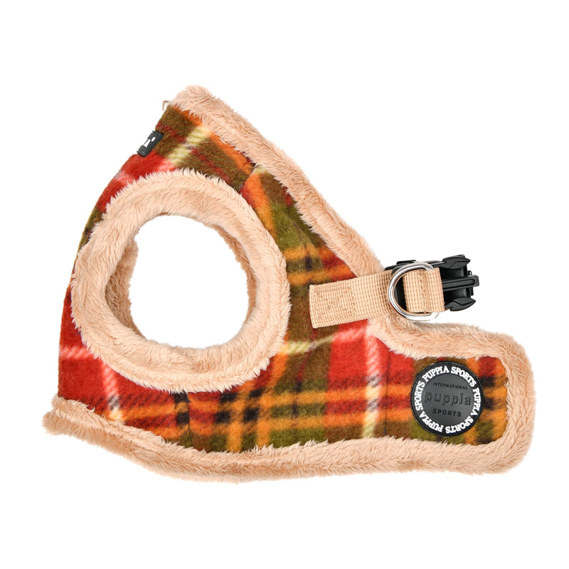 Puppia Winter Dog Harness Vest Step in No Pull Cold Weather No Choke Warm Fleece Walking Training for Small & Medium Dog BEIGE _NORMAN Large - BeesActive Australia