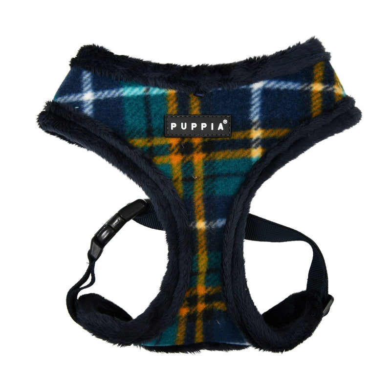 Puppia Winter Dog Harness Over-The-Head No Pull Cold Weather No Choke Warm Fleece Walking Training Adjustable for Small & Medium Dog NAVY _NORMAN Large - BeesActive Australia
