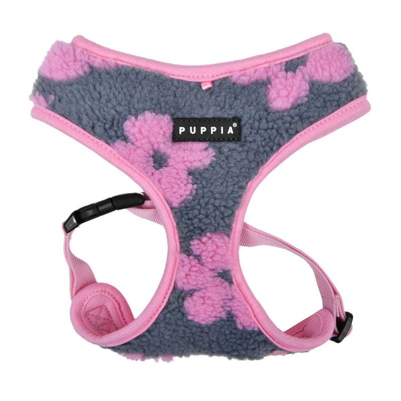 Puppia Winter Dog Harness Over-The-Head No Pull Cold Weather No Choke Warm Fleece Walking Training Adjustable for Small & Medium Dog PINK _REN - BeesActive Australia