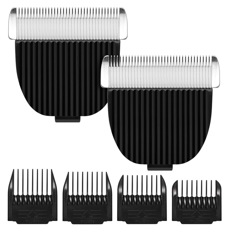 Wusuker Replacement Blade for All oneisall & HOLDOG Dog Grooming Clippers, Snap-in Replacement Blades Fit for Most Low Noise Dogs Cats Grooming Clipper, (2 Pack Blade + 4 Pcs Guards) - BeesActive Australia
