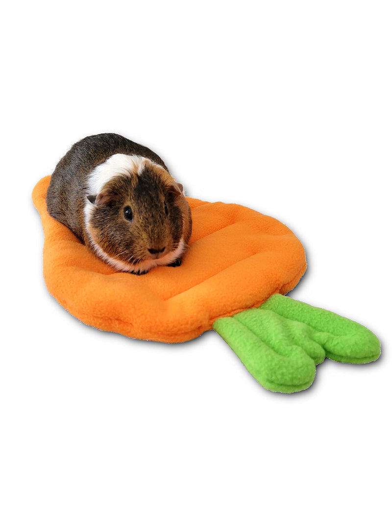 Guinea Pig Bed Washable Pee Pad, Fleece Bedding for Rodent, Reusable Carrot Cage Liner for Hedgehog, Rat, Hamster or Small Animal - BeesActive Australia