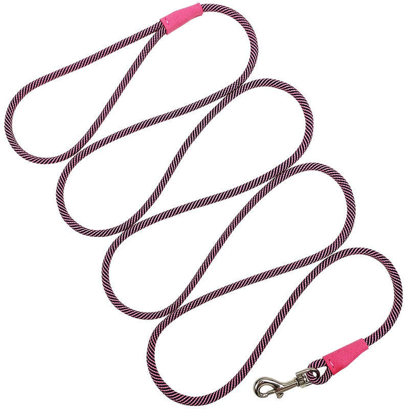 Boswany Small Dog Leash 7FT, Lightweight Nylon Rope Leash for Puppy Pets, Cats, Small Animals Medium Dogs Walking 7 FT Pink - BeesActive Australia