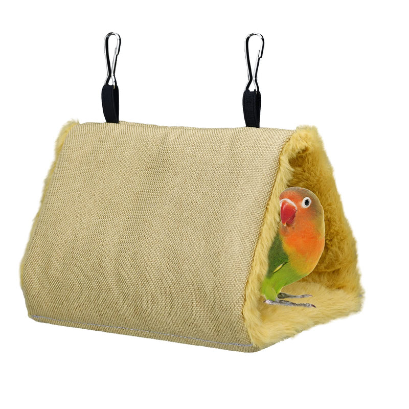 Vehomy Winter Warm Bird Nest Bird Parrot Hammock Swing Fluffy Bird Sleeping Bed Parrot Hideaway Bird Shed Hut House for Cockatiels Parakeet Budgies African Grey Hamster Ferret S - BeesActive Australia