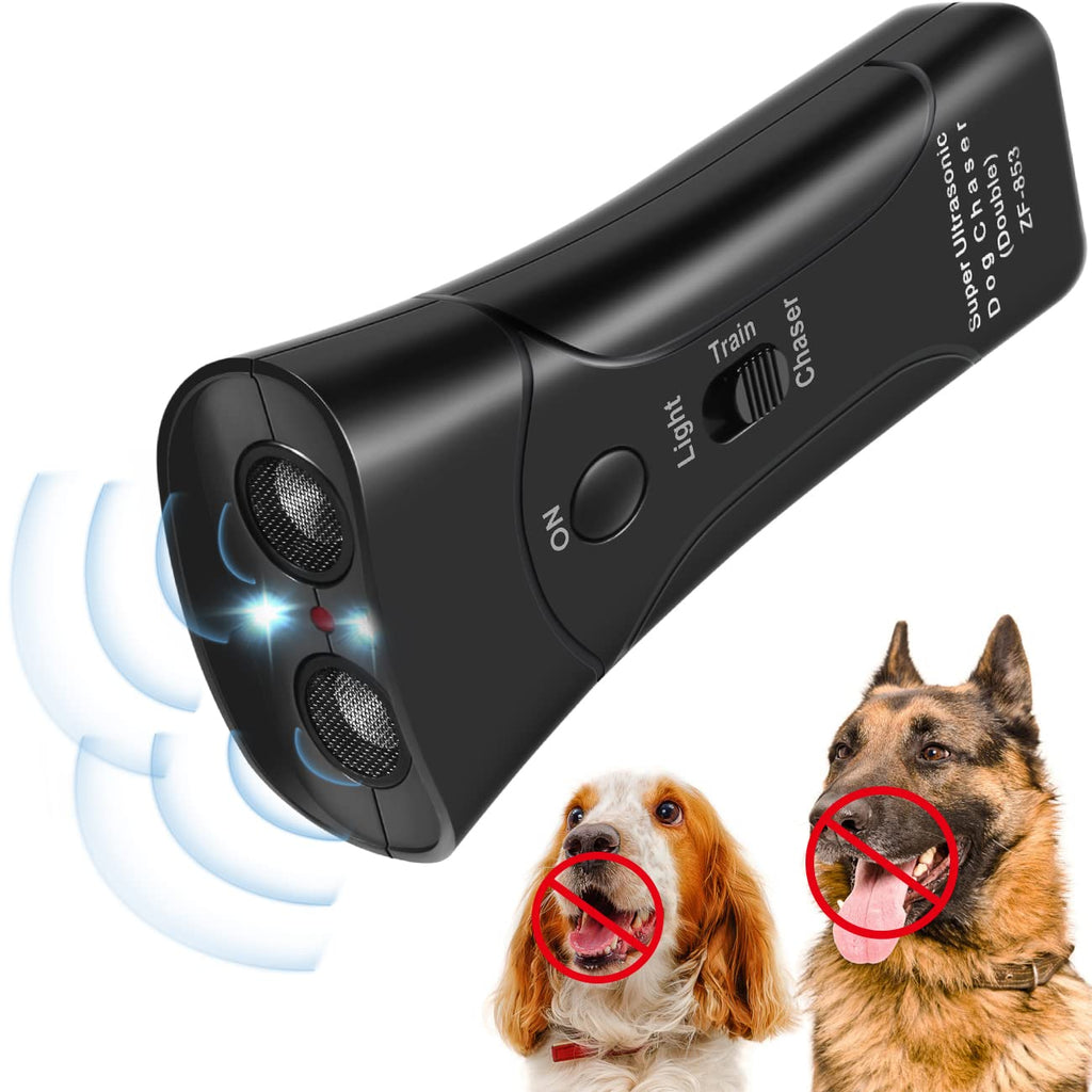 Anti Barking Device, Dual Sensor Ultrasonic Dog Bark Deterrent, Handheld Dog Barking Control Devices Dog Training Tools with LED Light, Ultrasonic Dog Chaser, 33 FT Range, Safe for Human & Pet - BeesActive Australia