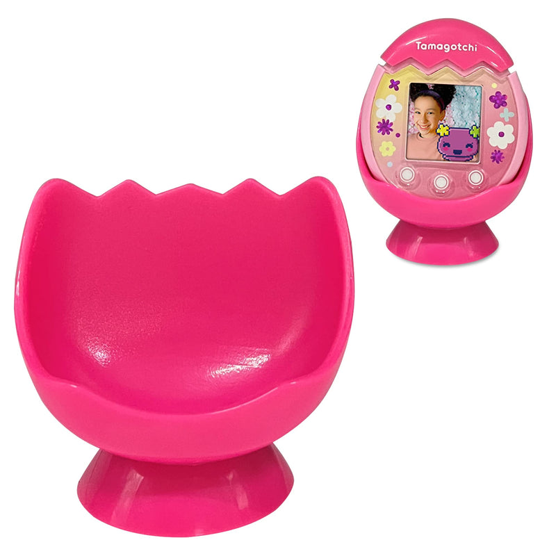 Leo Tube Desktop Dock Cradle Stand for Tamagotchi Pix Interactive Pet Machine with Camera, Holder Stand Compatible with New Tamagotchi Pix Electronic Pet Accessory (Only Holder Stand) (Pink-Pink) Pink-Pink - BeesActive Australia