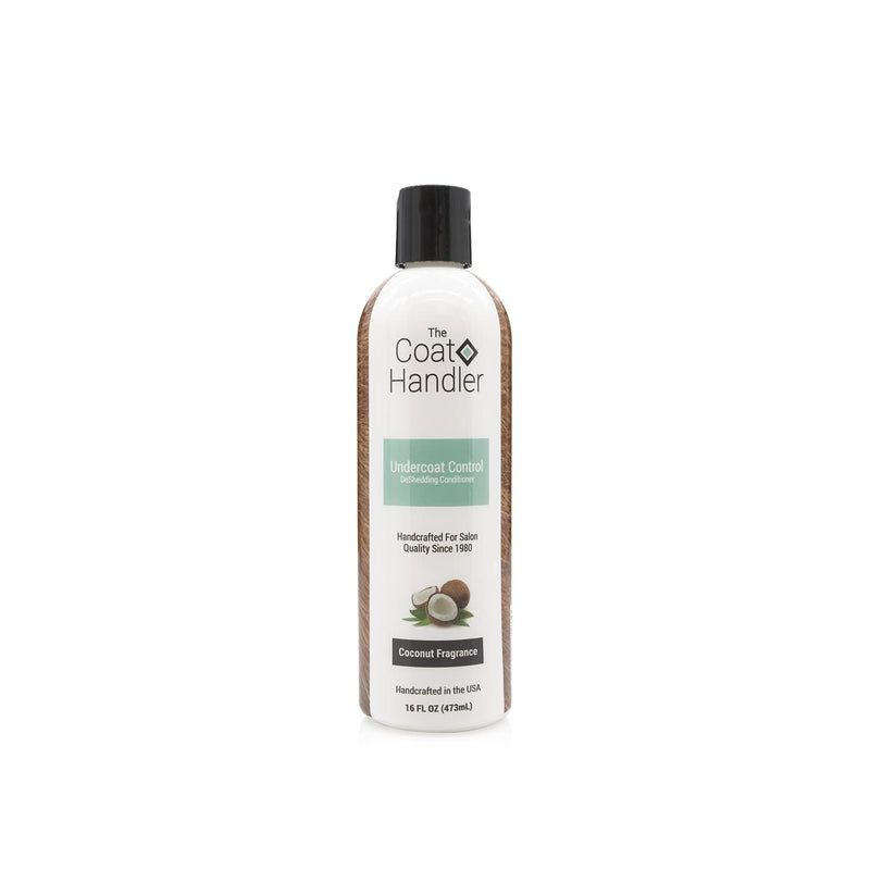 The Coat Handler Undercoat Control Deshedding Conditioner Coconut Milk Fragrance, 16 oz - Combats and Reduces Shedding, Undercoat Removal, Fights Excessive Hair Shed, Omega 3 and 6 Rich, USA Made - BeesActive Australia