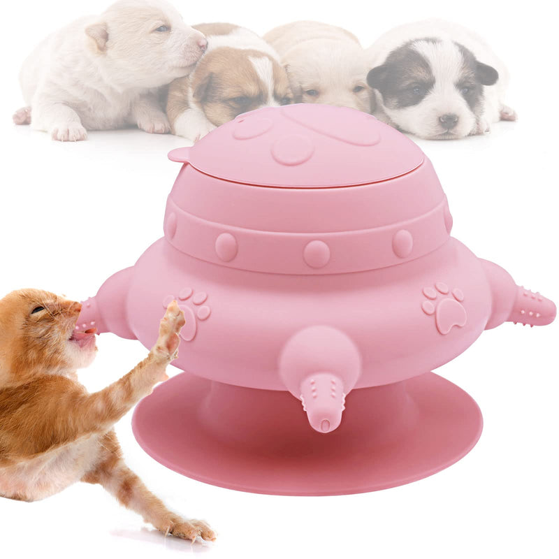 Puppy Feeder for Multiple Puppies, 4 Teats Puppy Milk Feeder Puppy Nipple Feeder Silicone Puppy Nursing Station, 240ml Puppy Nursing Bottles for Kittens, Puppies, Rabbits pink - BeesActive Australia