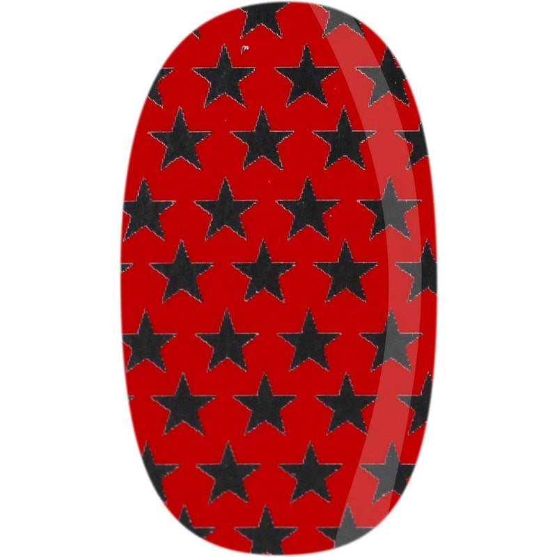 Skinz Nail Decals 24 Count Red and Silver Stars - BeesActive Australia