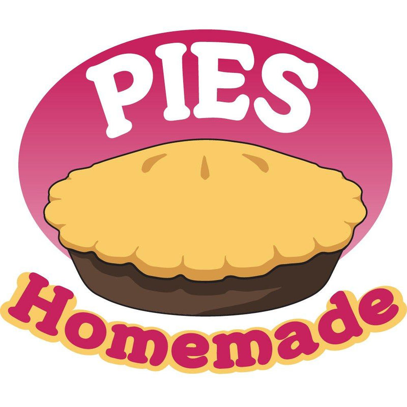 PIES Homemade 8" Concession Decal Sign cart Trailer Stand Sticker Equipment 8" - BeesActive Australia