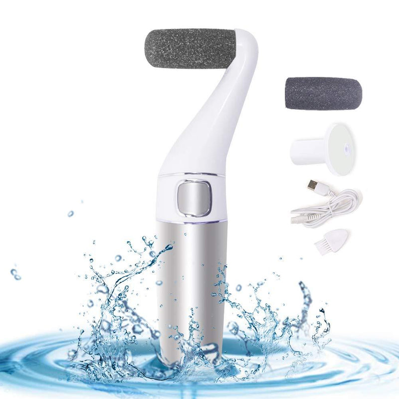 REJOL Foot Files Corn & Callus Trimmer Scrubber Portable, Waterproof Electric Pedicure Calluses Remover, Rechargeable Electronic Spa Tools for Heels Feet Cracked Dead Dry Hard Skin Removal Peeler - BeesActive Australia