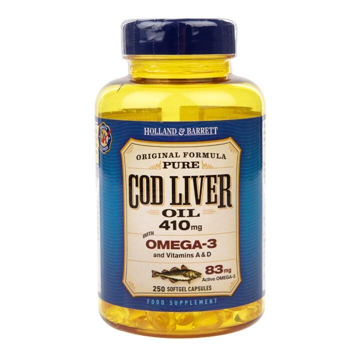 Holland & Barrett Cod Liver Oil 250 Capsules 410mg BeesActive Australia
