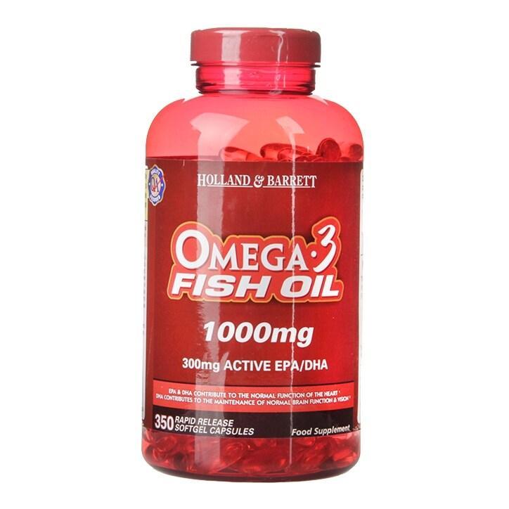 Holland & Barrett Omega 3 Fish Oil Concentrate 350 Capsules 1000mg - BeesActive Australia