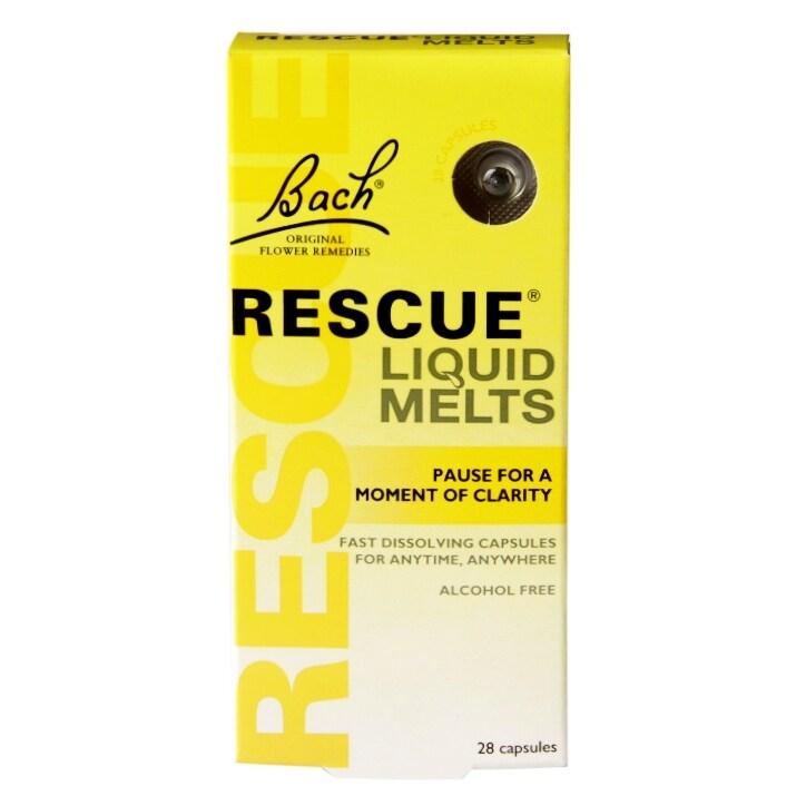 Bach Original Flower Remedies Rescue Liquid Melts 28 Capsules - BeesActive Australia
