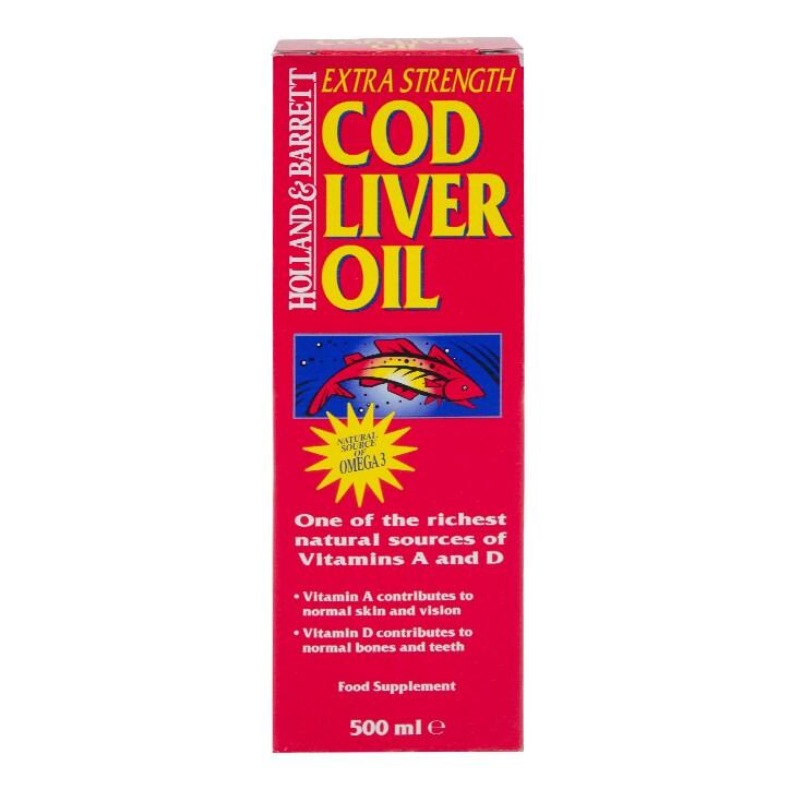 Holland & Barrett Cod Liver Oil Liquid 500ml - BeesActive Australia