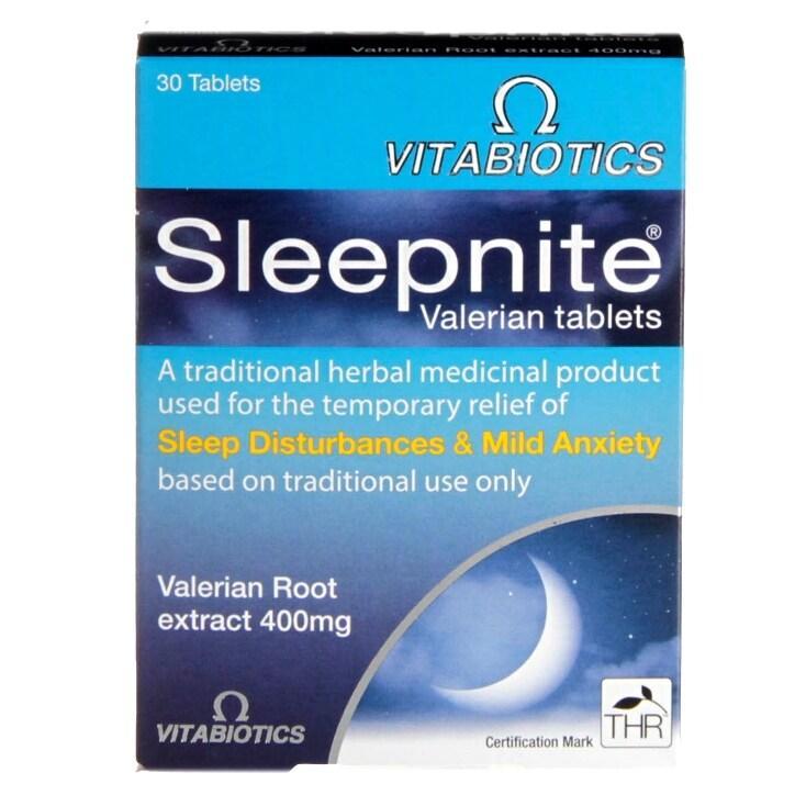 Vitabiotics Sleepnite Valerian 30 Tablets - BeesActive Australia