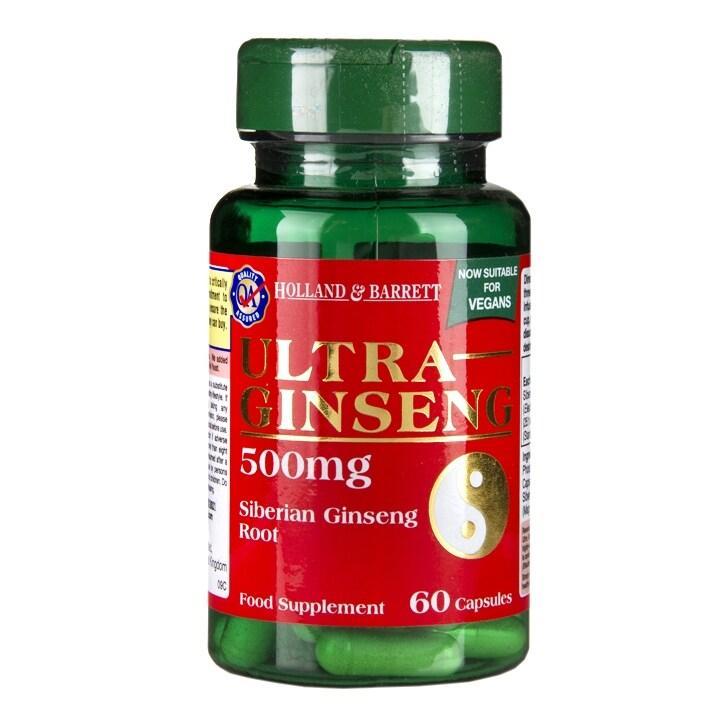 Holland & Barrett Ginseng 60 Capsules 500mg - BeesActive Australia
