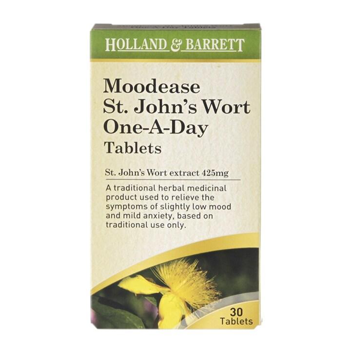 Holland & Barrett Moodease St. John's Wort One-A-Day 30 Tablets 425mg - BeesActive Australia