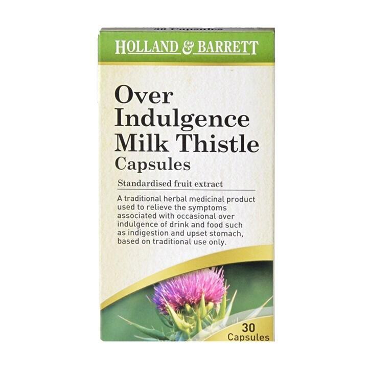 Holland & Barrett Over Indulgence Milk Thistle 30 Capsules - BeesActive Australia
