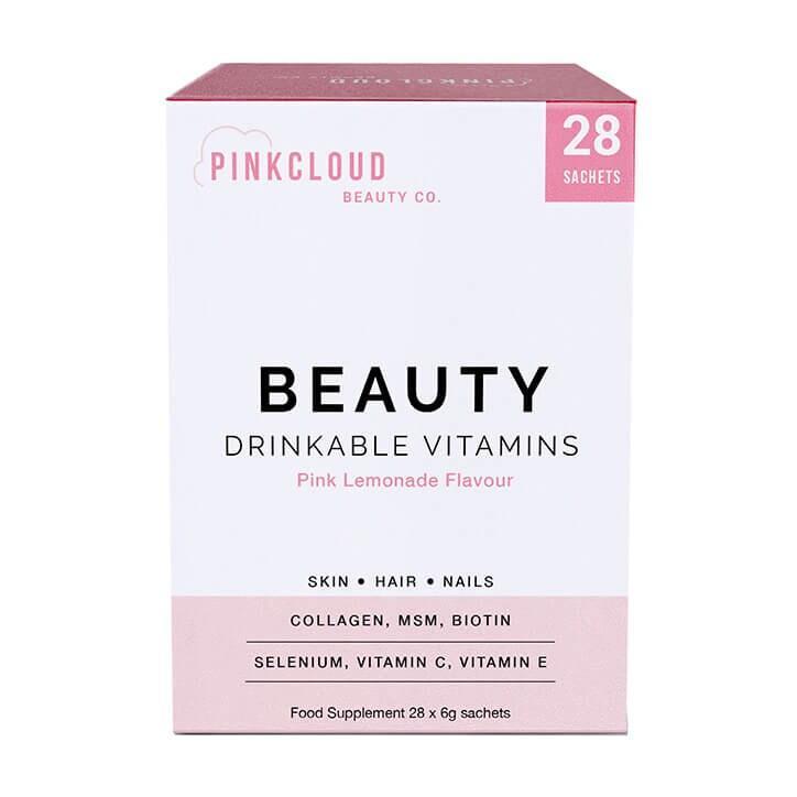 Pink Cloud Beauty Drinkable Vitamins Pink Lemonade Flavour 28 Sachets - BeesActive Australia